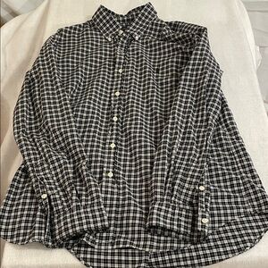 Ralph Lauren Blue Label Black & White Plaid Button-Down Shirt